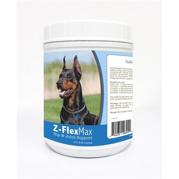 Healthy Breeds Healthy Breeds 840235106449 Doberman Pinscher Z-Flex Max Hip & Joint Soft Chews - 170 count 840235106449 - main